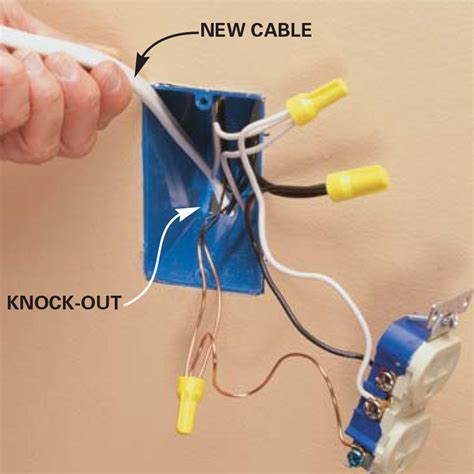 how to add another electrical socket power box|add electrical outlet to kitchen.